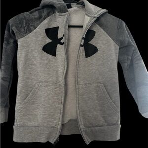 Under Armour Kids Gray Full-Zip Hoodie